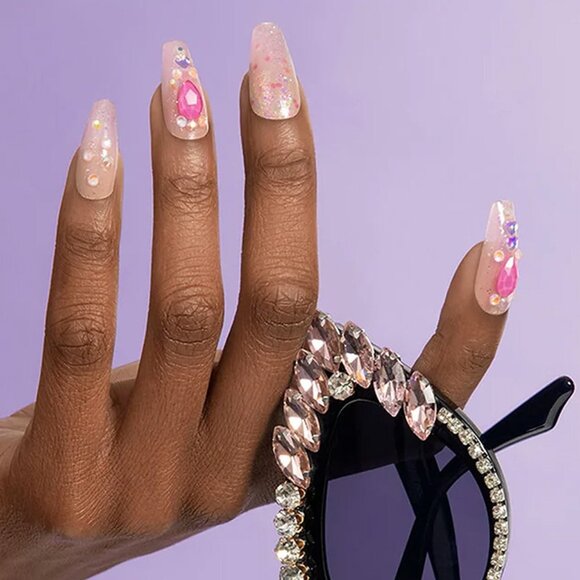 Kiss Majestic Dream Nails Long Length - Lovely Bubbly - Picture 3 of 6